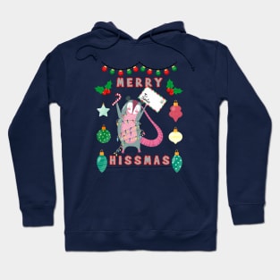 Merry Hissmas Opossum Hoodie